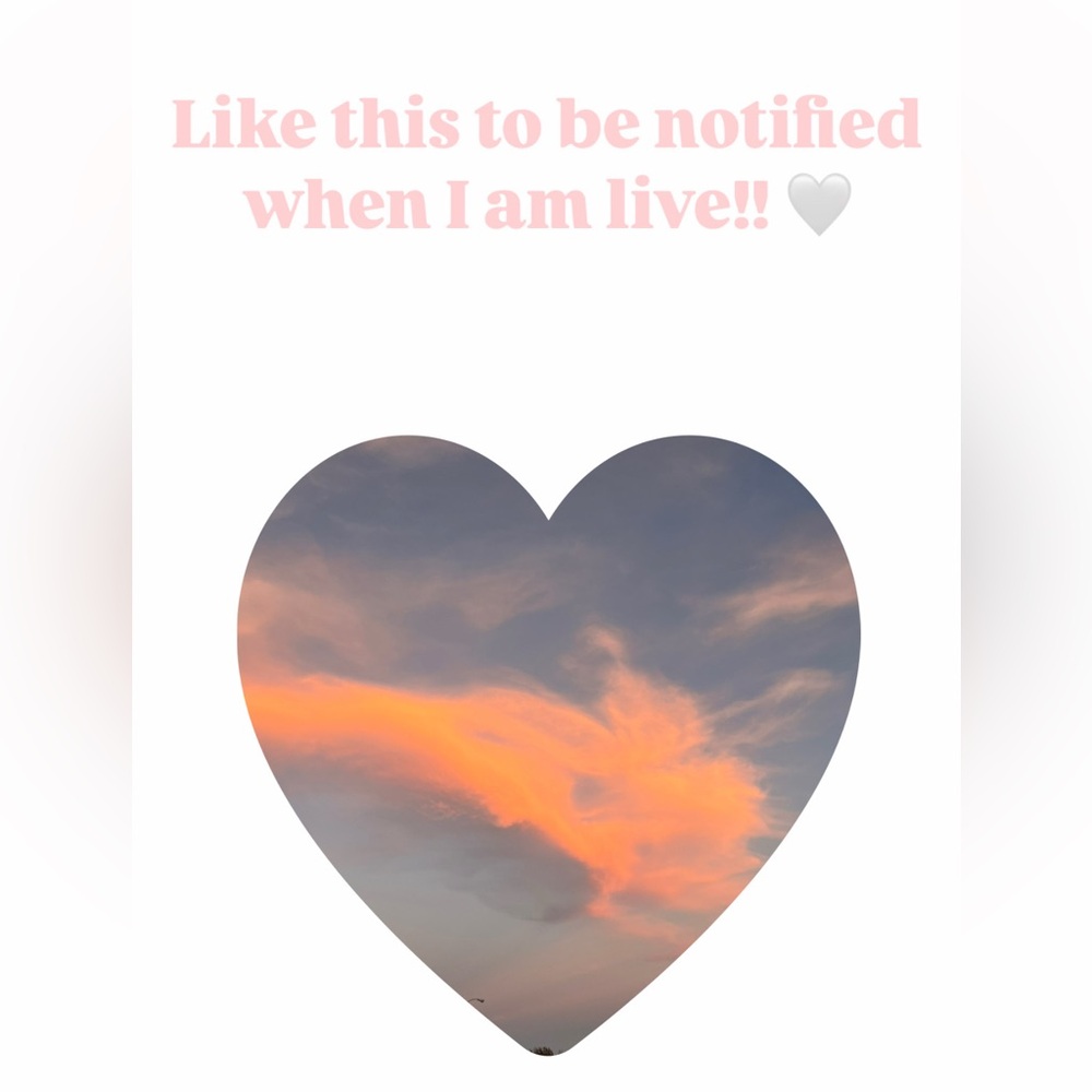 Like this to be notified when I am live!!
